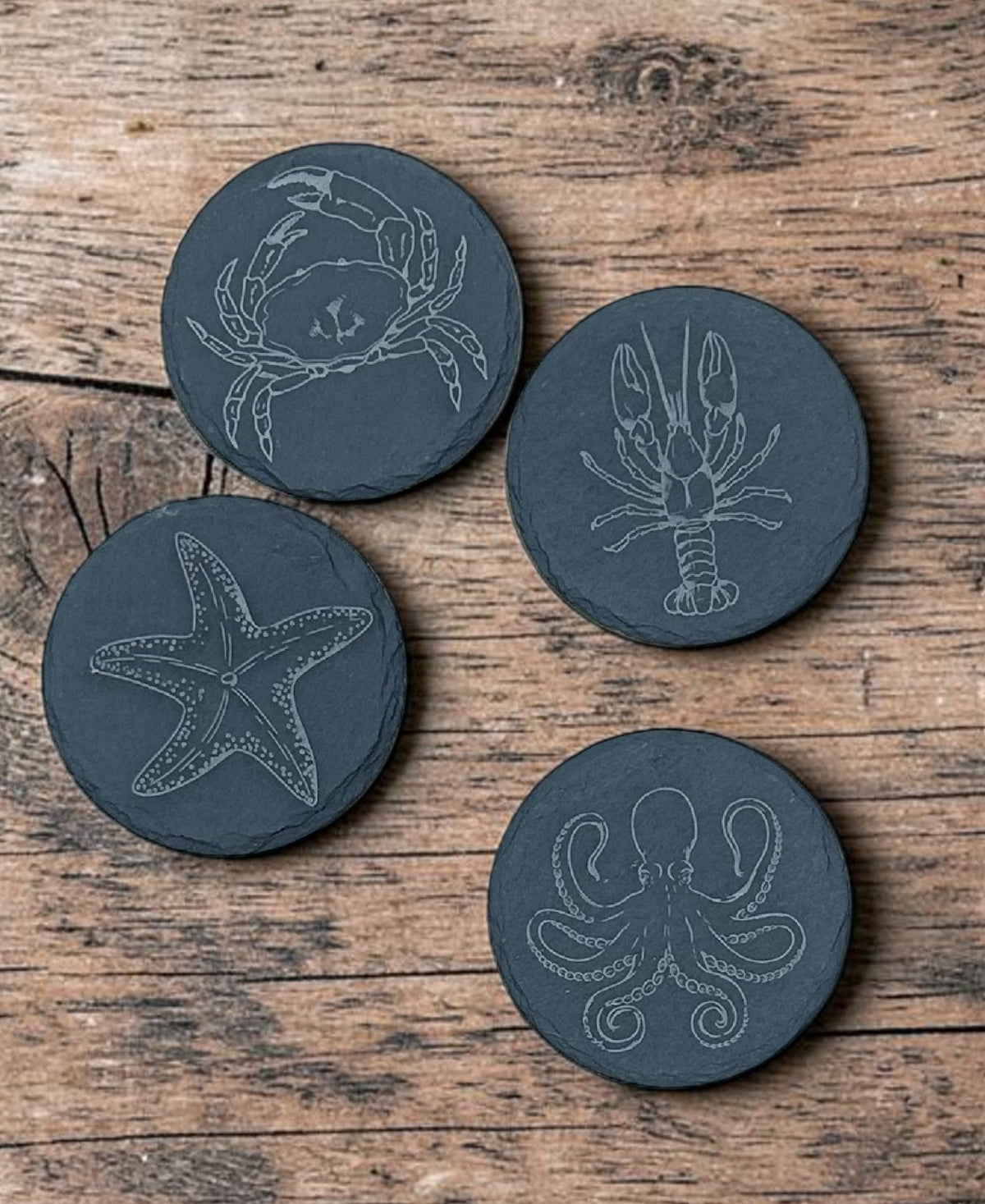 Tide Form Slate Collection - Set of 4